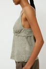 Wanze V Neck Camisole Tank in Jade