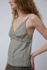 Wanze V Neck Camisole Tank in Jade