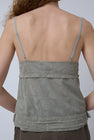 Wanze V Neck Camisole Tank in Jade