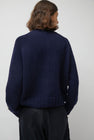 YMC Atomic Flower Cardigan in Navy