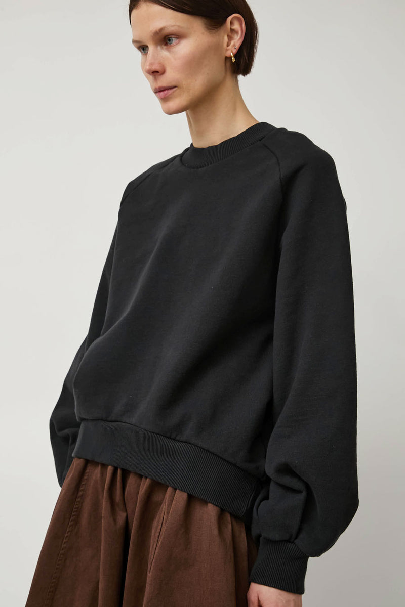 YMC Bellow Sleeve Sweatshirt in Black