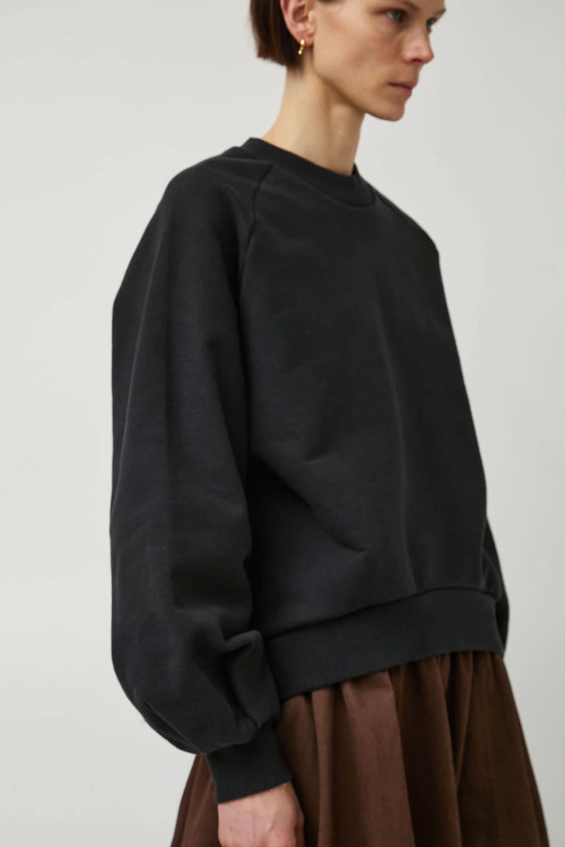 YMC Bellow Sleeve Sweatshirt in Black