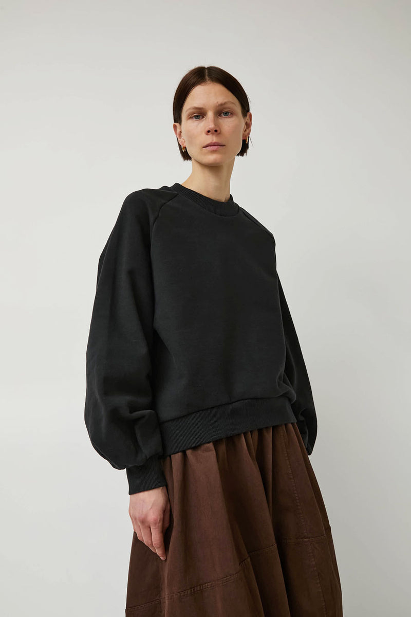 YMC Bellow Sleeve Sweatshirt in Black