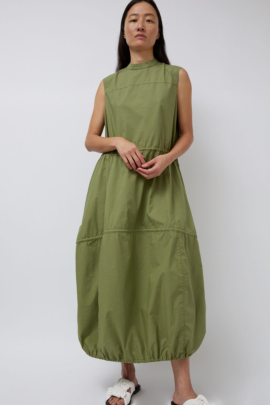 YMC Carter Sleeveless Dress in Green