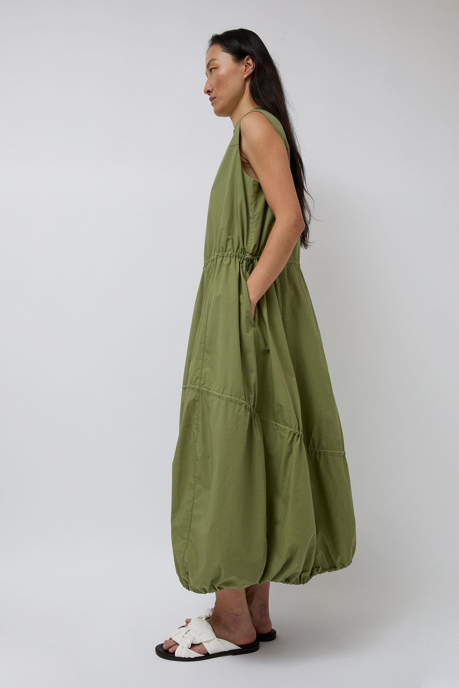 YMC Carter Sleeveless Dress in Green