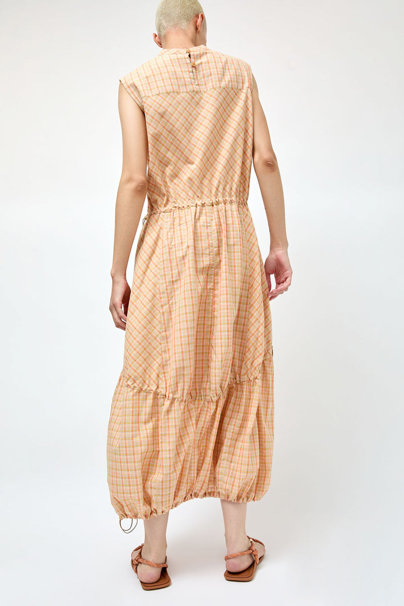 YMC Carter Sleeveless Dress in Pink Check