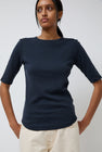 YMC Charlotte Short Sleeve Top in Navy