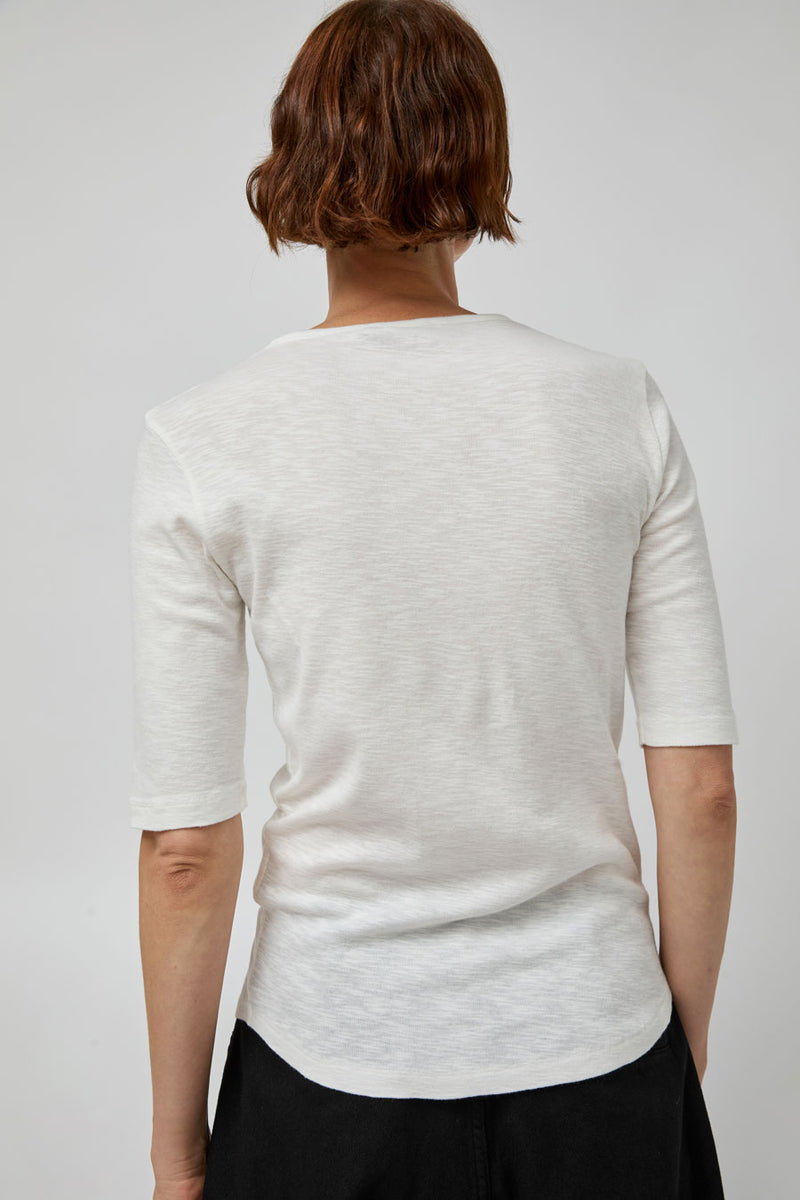 YMC Charlotte Short Sleeve Top in White