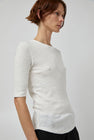 YMC Charlotte Short Sleeve Top in White