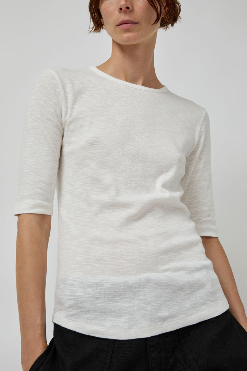 YMC Charlotte Short Sleeve Top in White