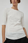 YMC Charlotte Short Sleeve Top in White
