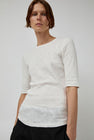 YMC Charlotte Short Sleeve Top in White