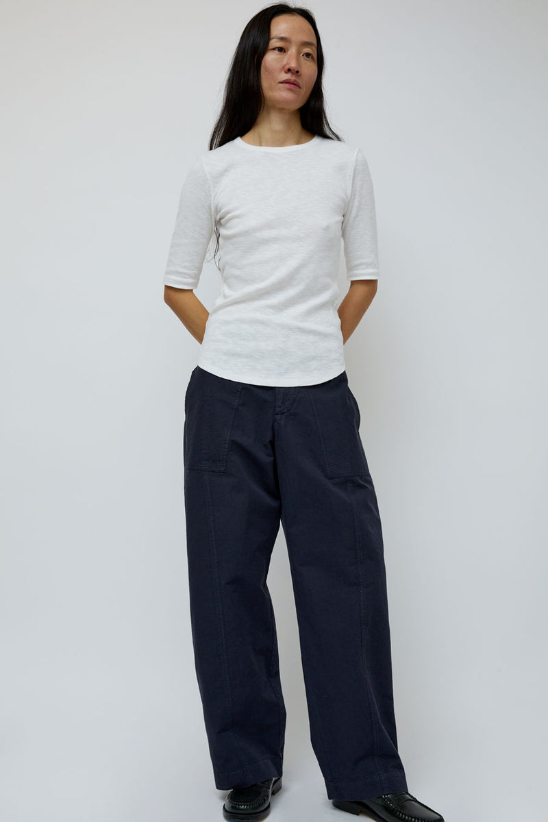 YMC Charlotte Short Sleeve Top in White