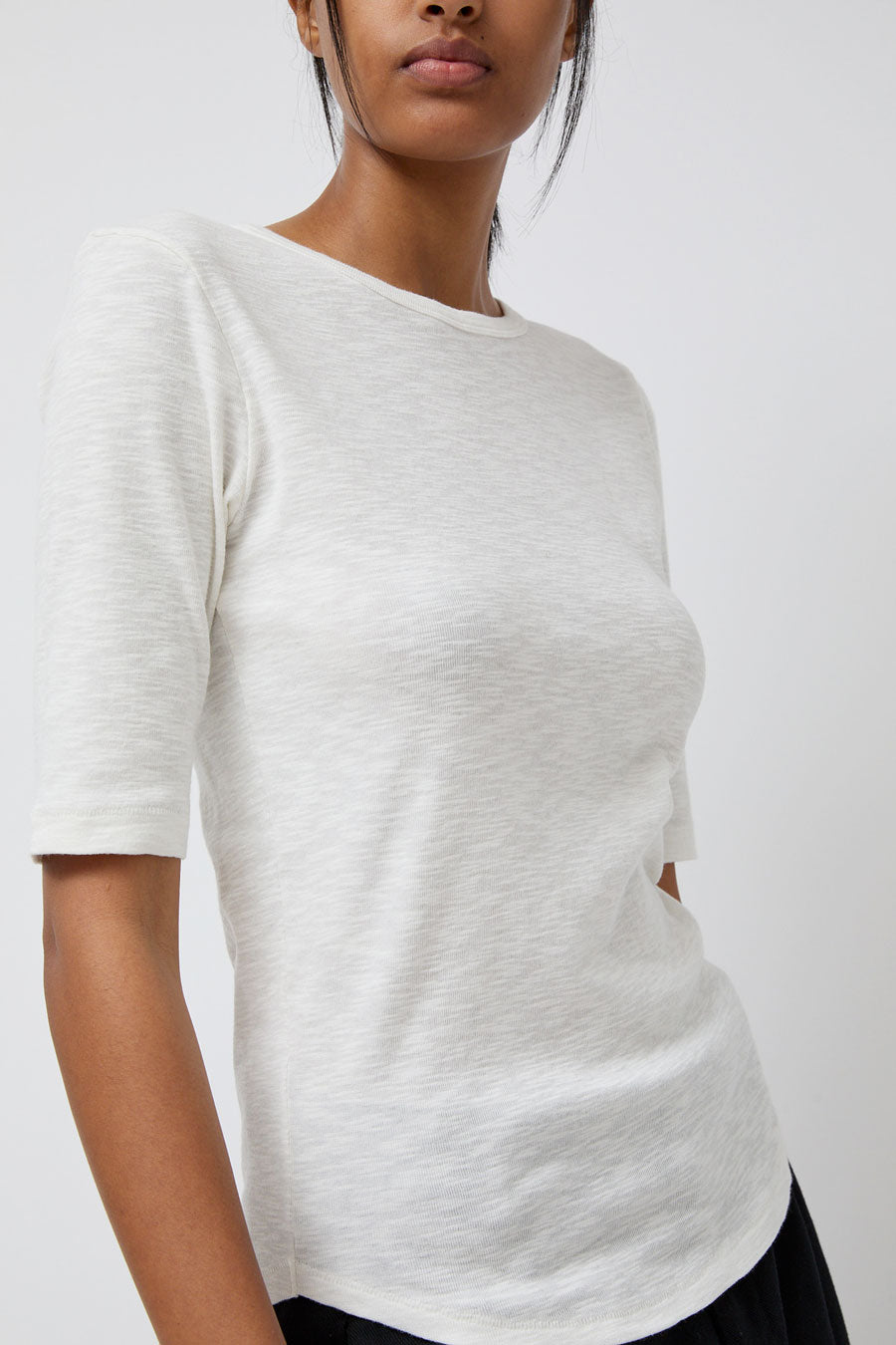 YMC Charlotte Short Sleeve Top in White