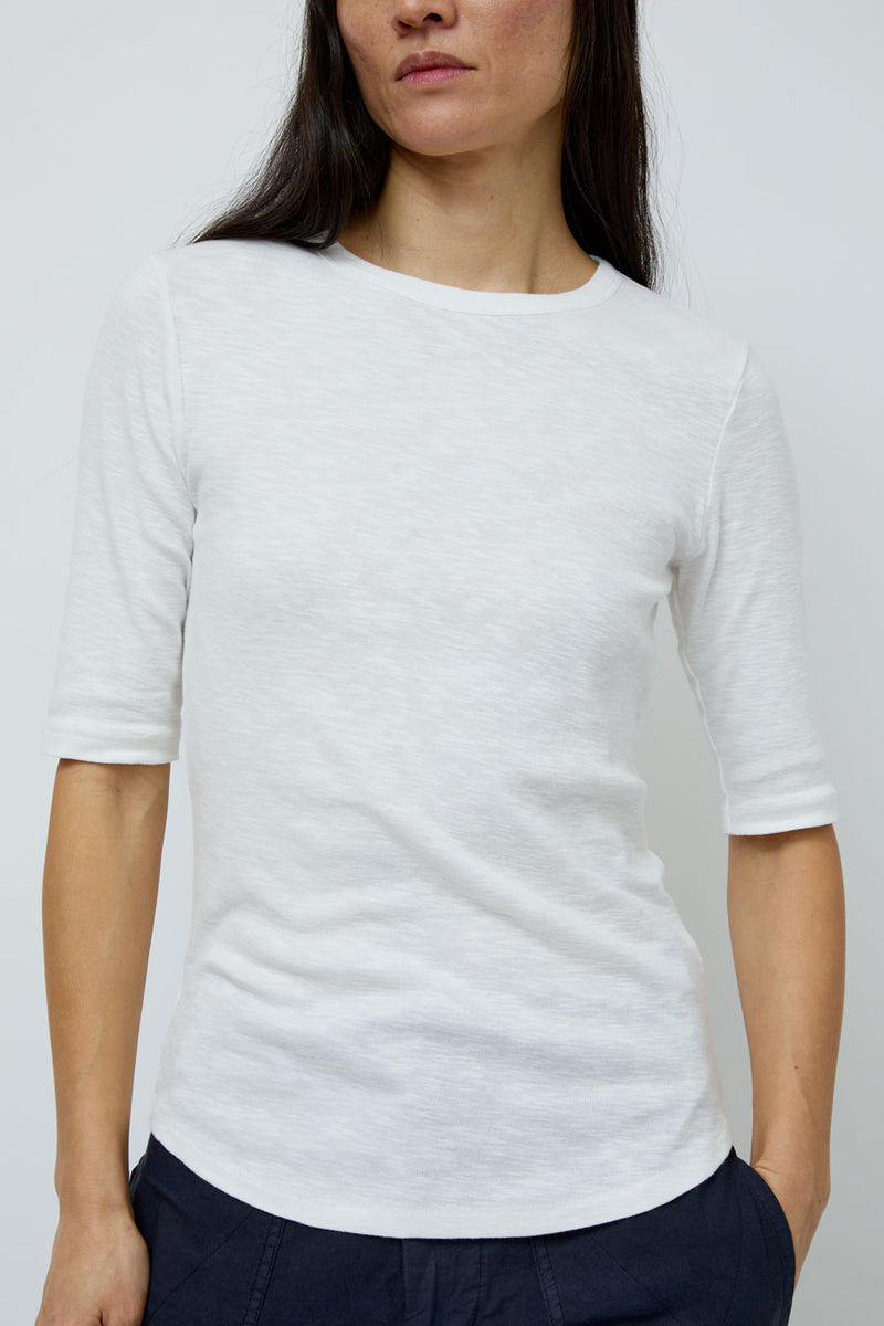 YMC Charlotte Short Sleeve Top in White