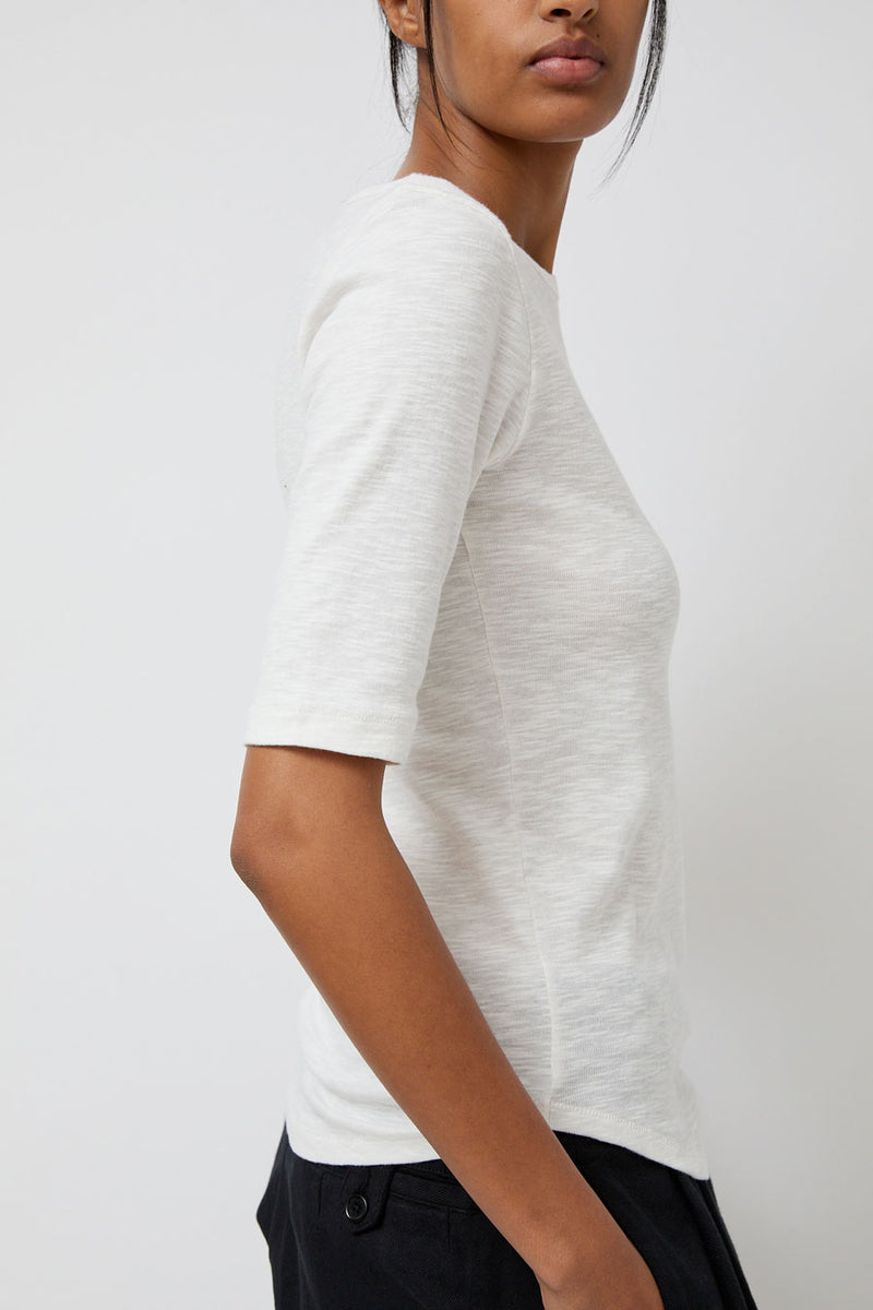 YMC Charlotte Short Sleeve Top in White