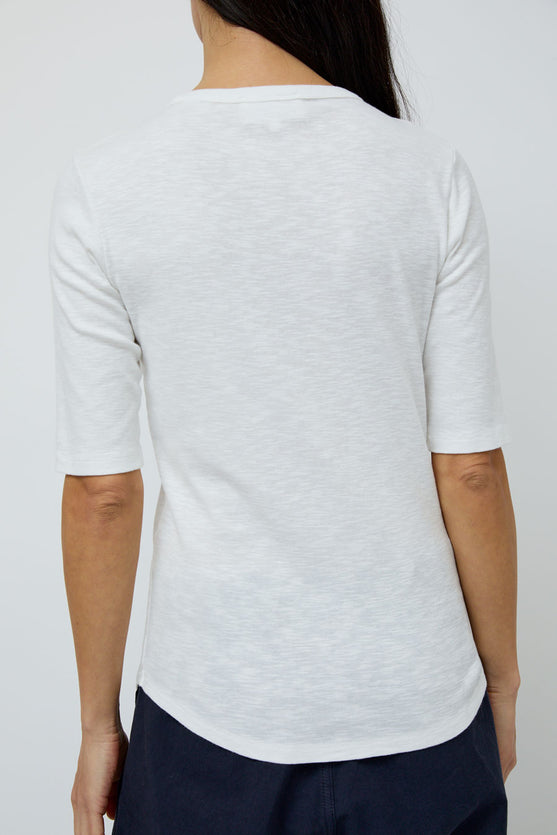 YMC Charlotte Short Sleeve Top in White