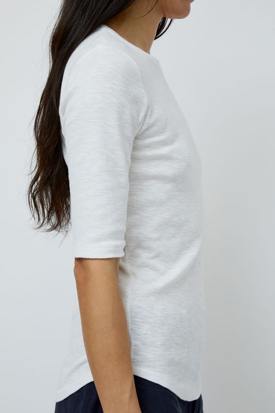 YMC Charlotte Short Sleeve Top in White