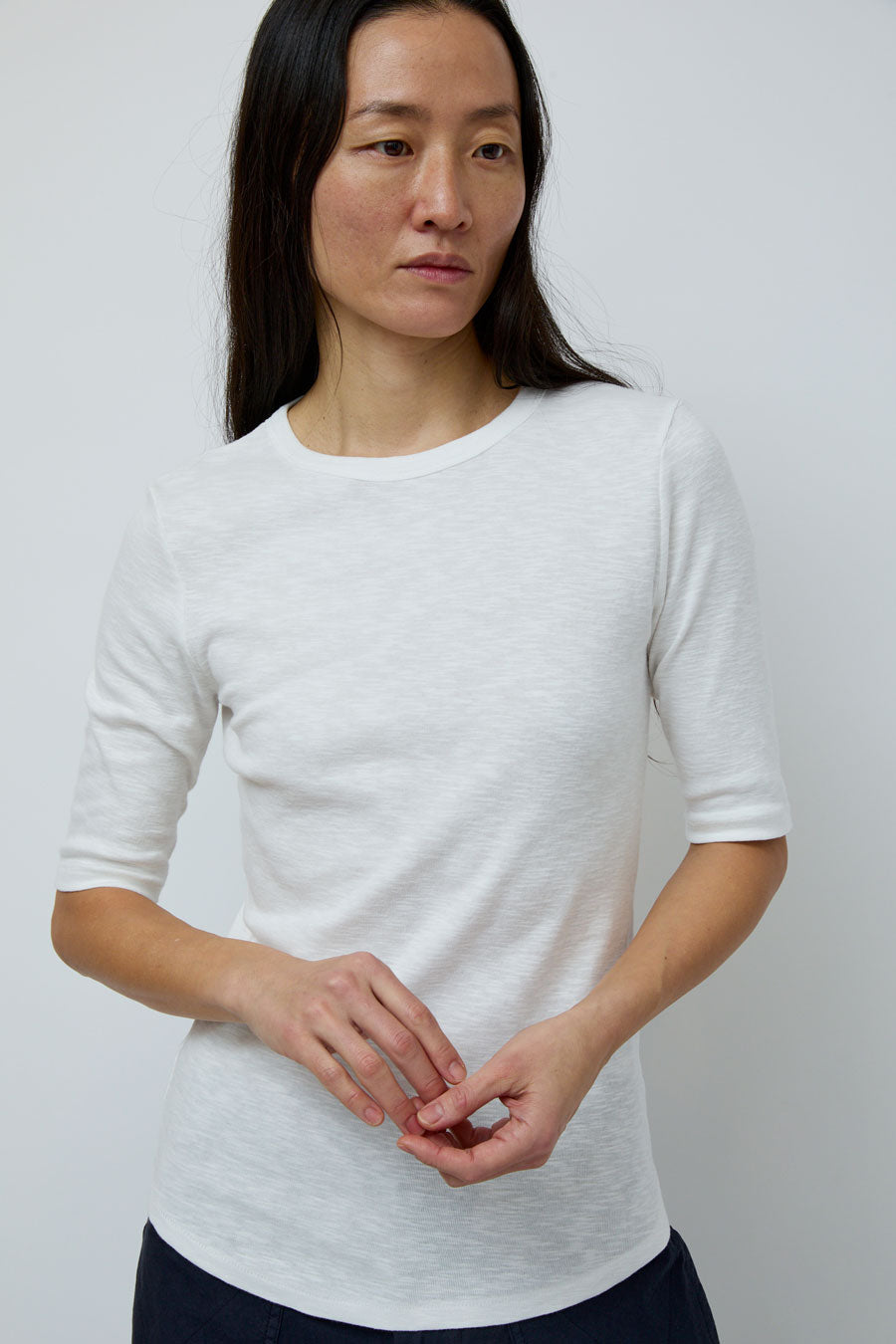 YMC Charlotte Short Sleeve Top in White