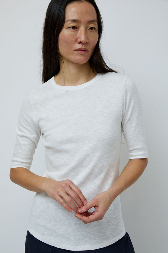 YMC Charlotte Short Sleeve Top in White