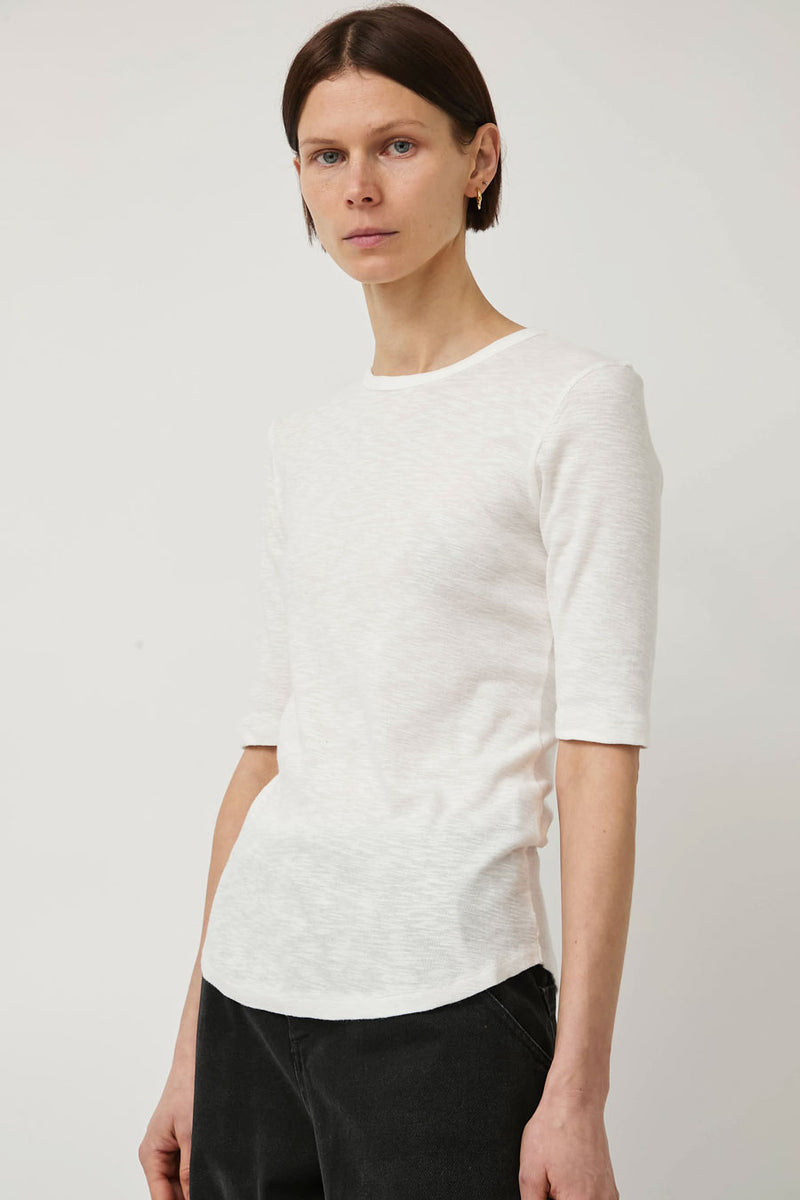 YMC Charlotte Short Sleeve Top in White