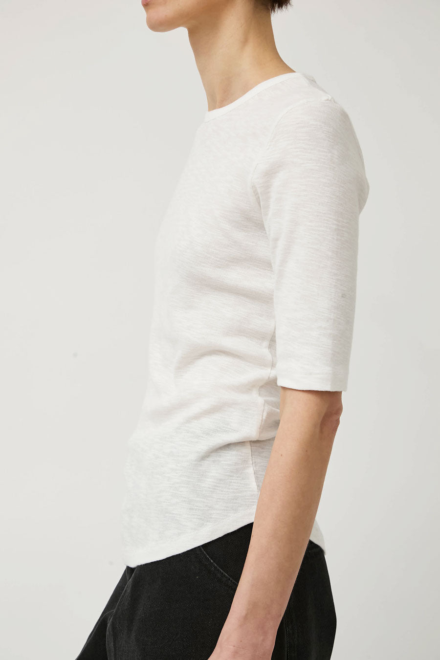 YMC Charlotte Short Sleeve Top in White