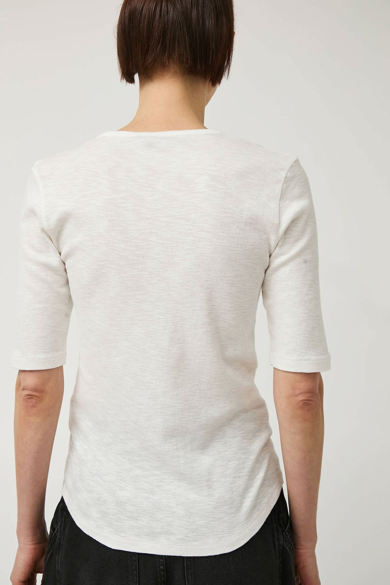 YMC Charlotte Short Sleeve Top in White