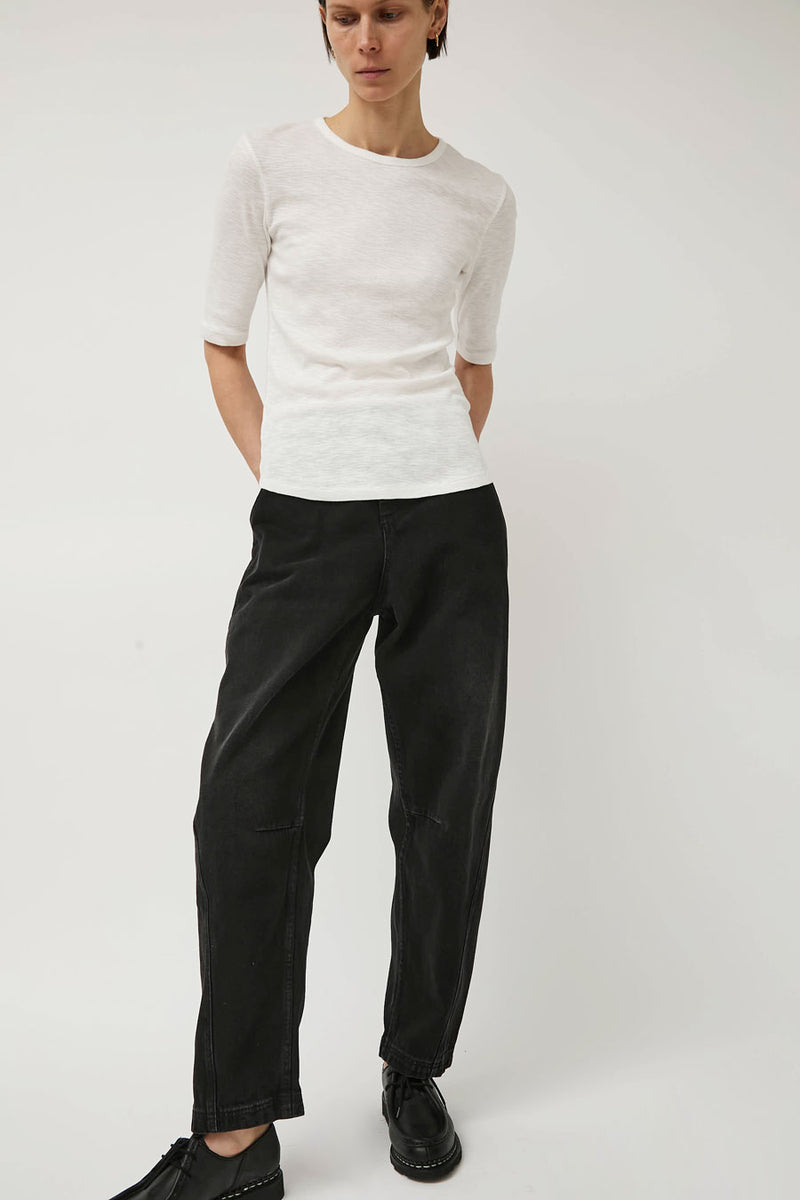 YMC Charlotte Short Sleeve Top in White