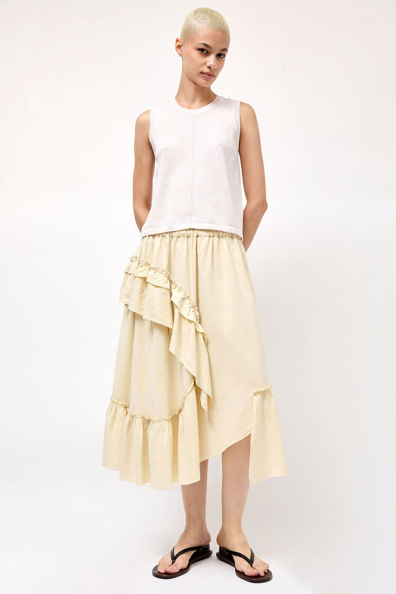 YMC Draped Skirt in Shell