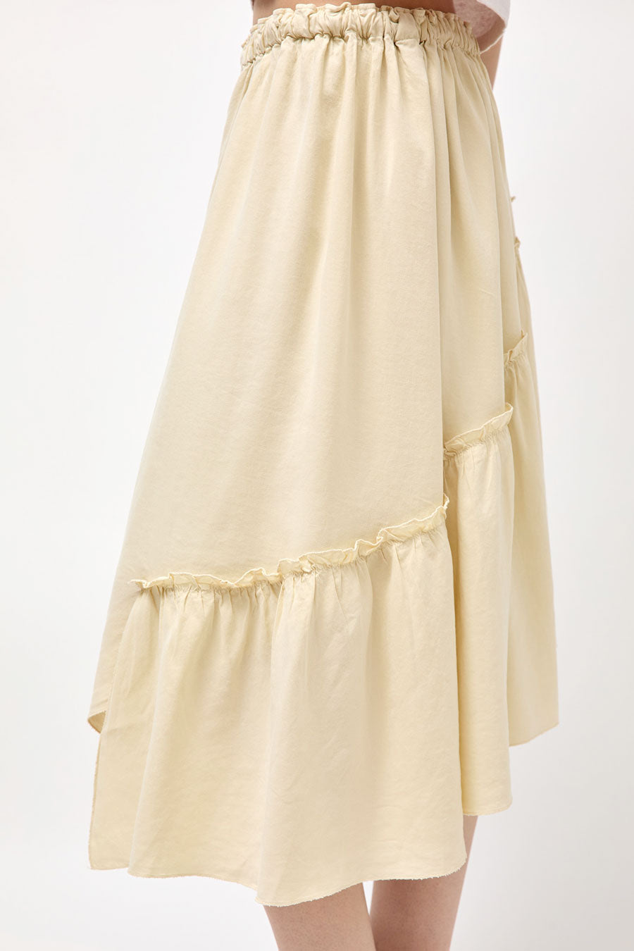 YMC Draped Skirt in Shell