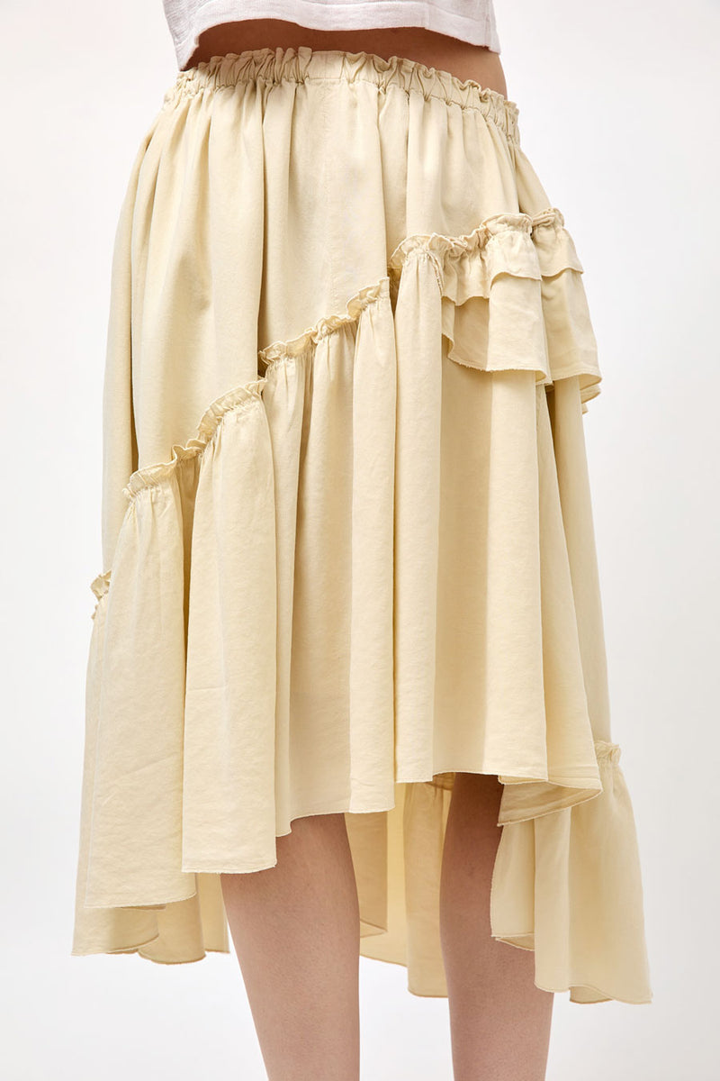 YMC Draped Skirt in Shell