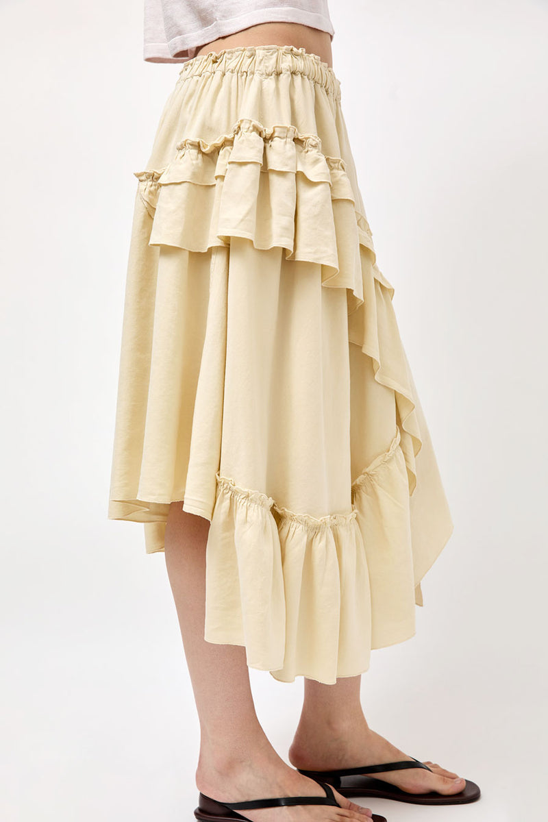 YMC Draped Skirt in Shell