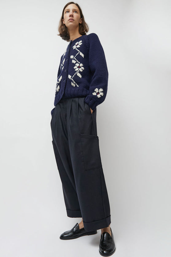 YMC Grease Trouser in Navy