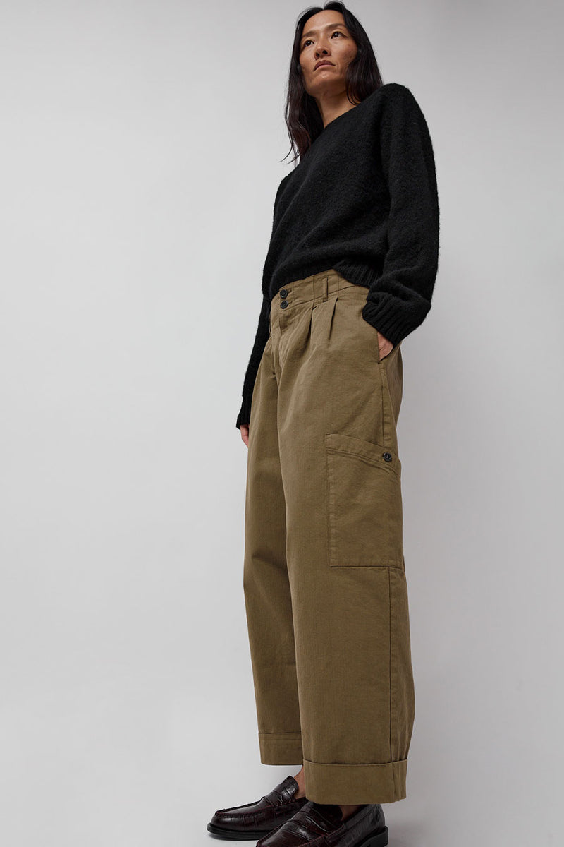 YMC Grease Trouser in Olive