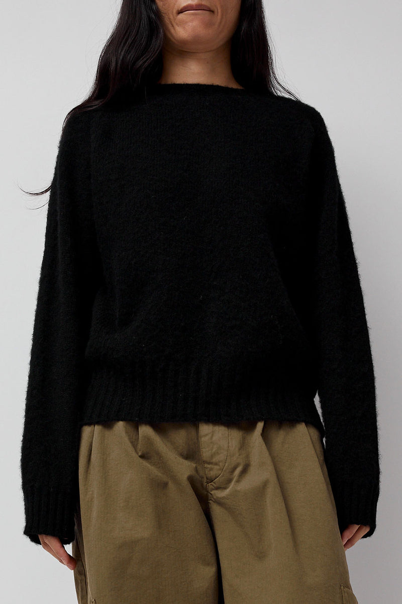 YMC Jets Crew Knit in Black