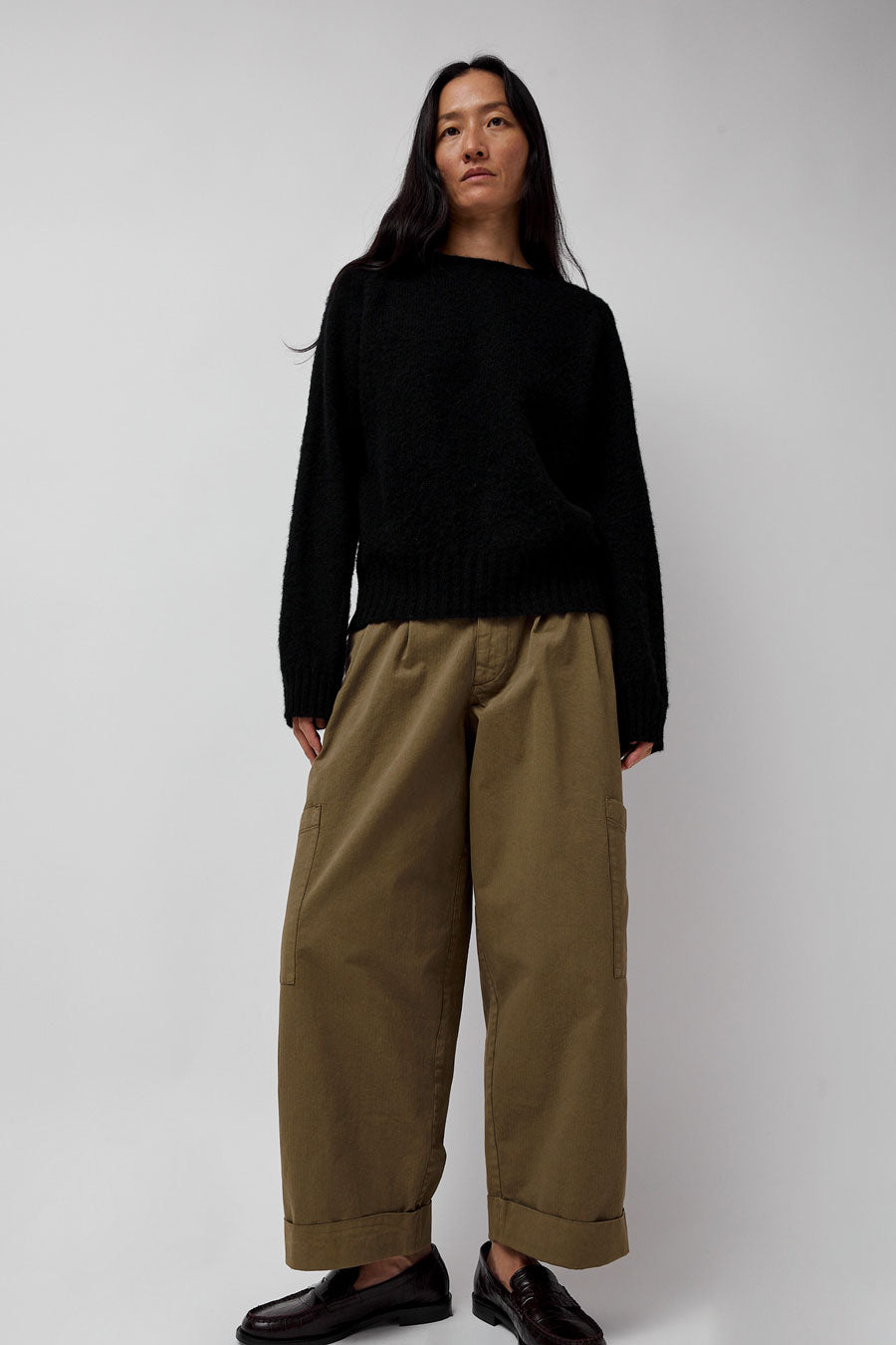 YMC Jets Crew Knit in Black