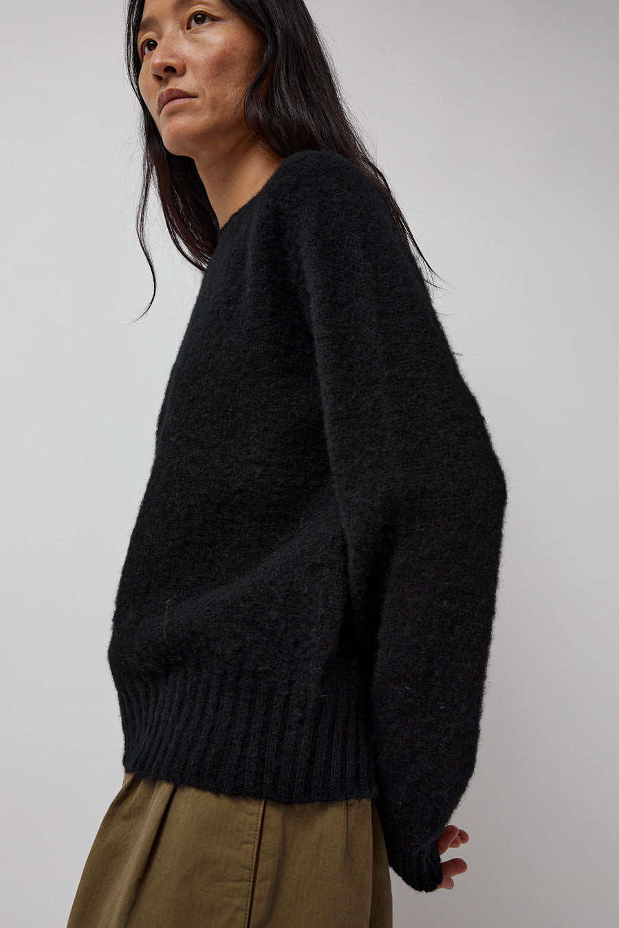 YMC Jets Crew Knit in Black