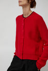 YMC Lotus Cardigan in Red