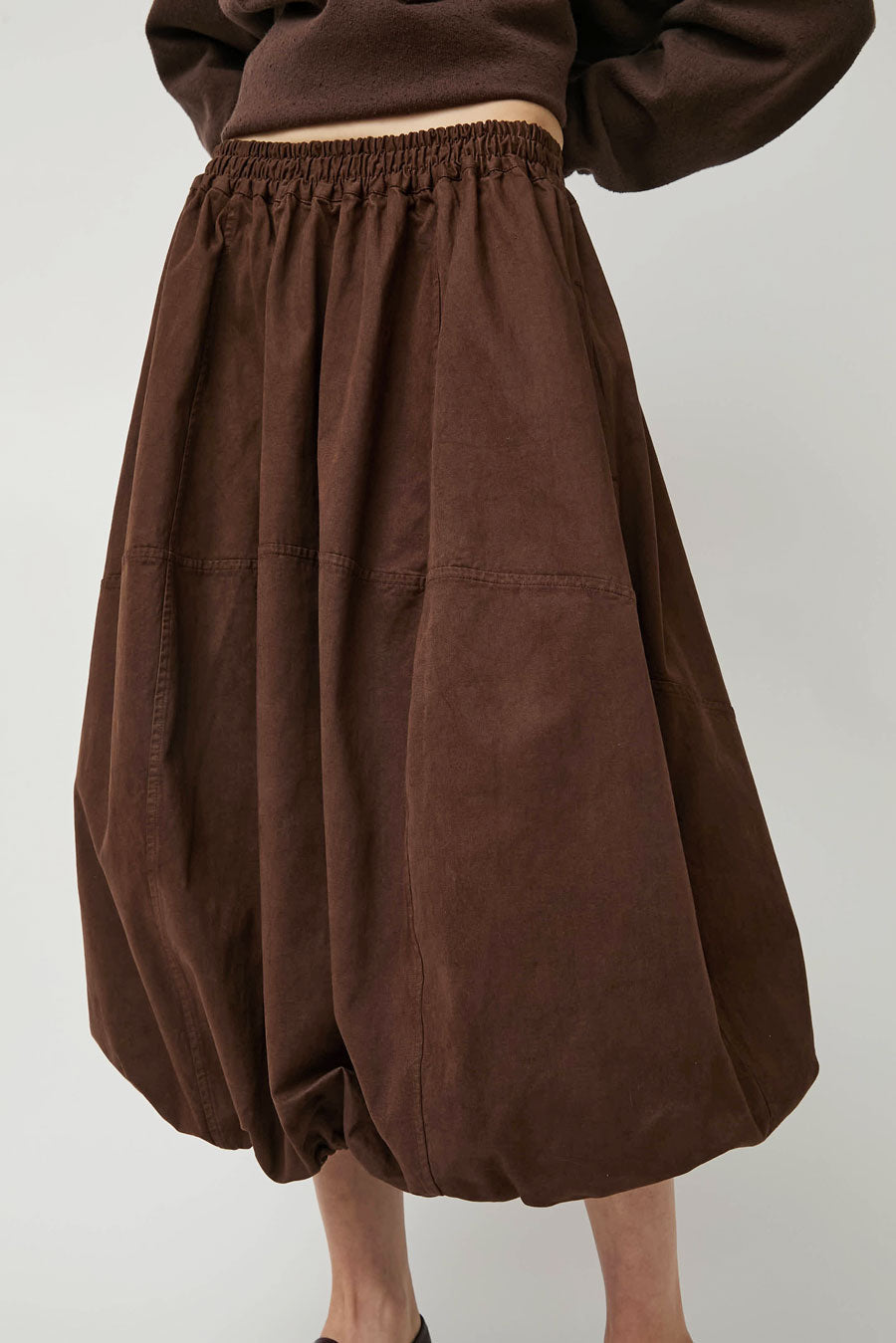 YMC Parachute Skirt in Brown