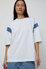 YMC Skate T-Shirt in White and Blue