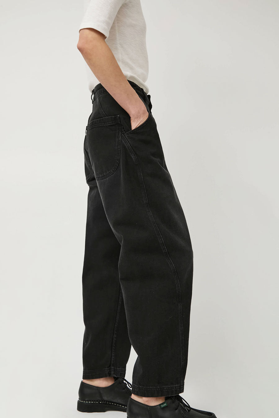 YMC Twisted Jean in Charcoal Denim