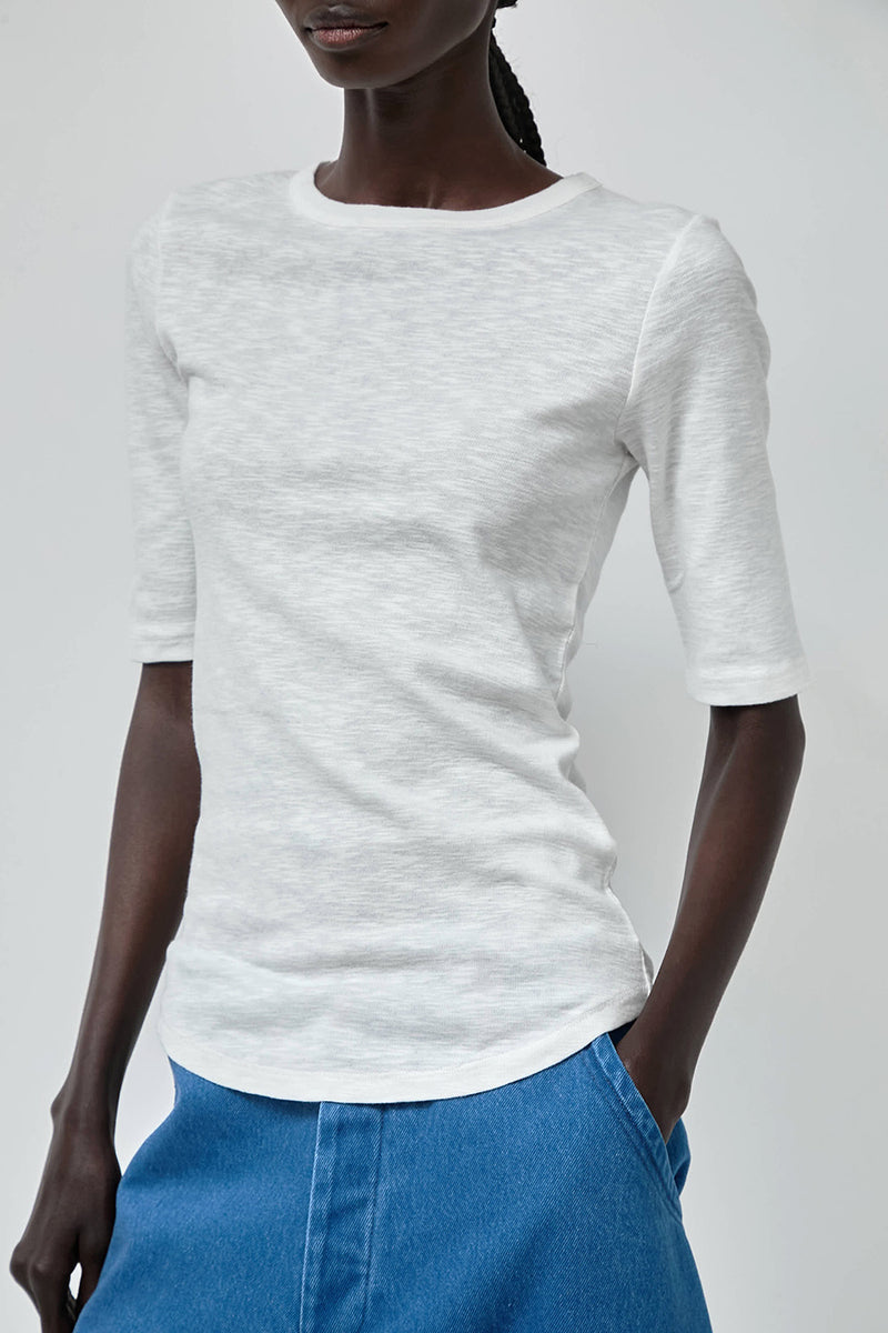 YMC Charlotte Short Sleeve Top in White