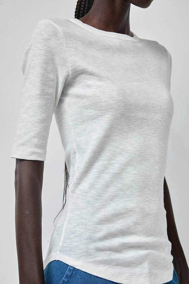 YMC Charlotte Short Sleeve Top in White