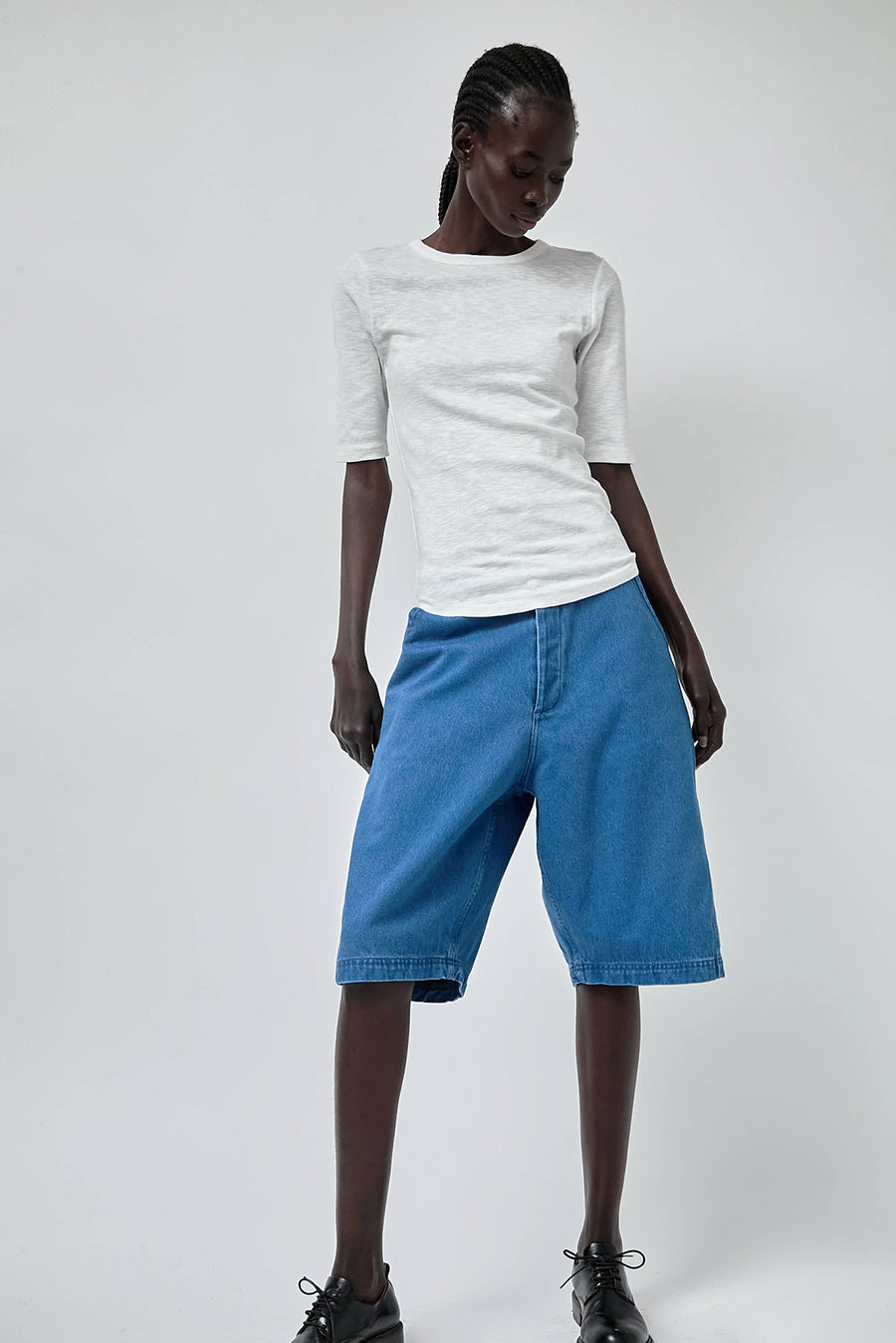 YMC Twisted Short in Indigo