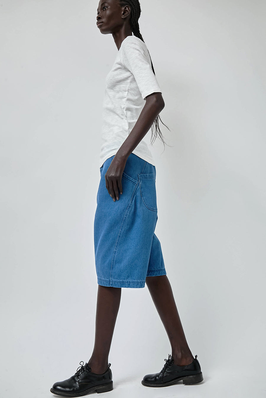 YMC Twisted Short in Indigo