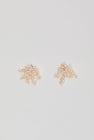 YVMIN Logo Pearl Cluster Earrings in White