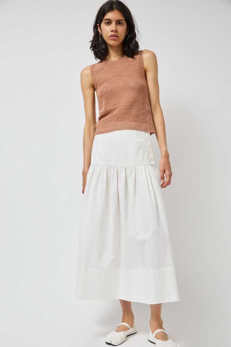 Zii Ropa Nia Crochet Top in Terracotta