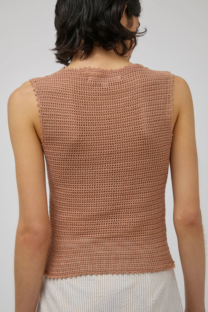 Zii Ropa Nia Vest in Terracotta