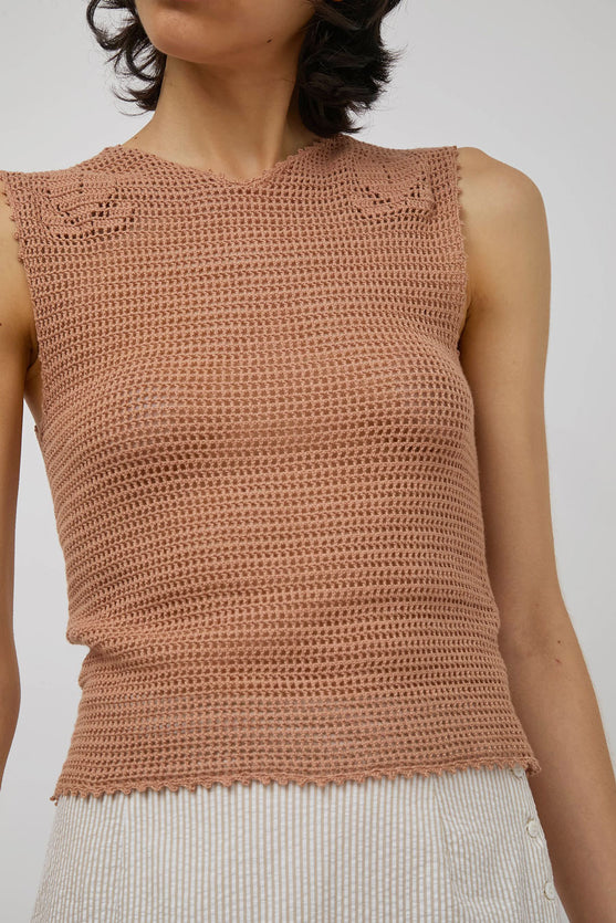 Zii Ropa Nia Vest in Terracotta