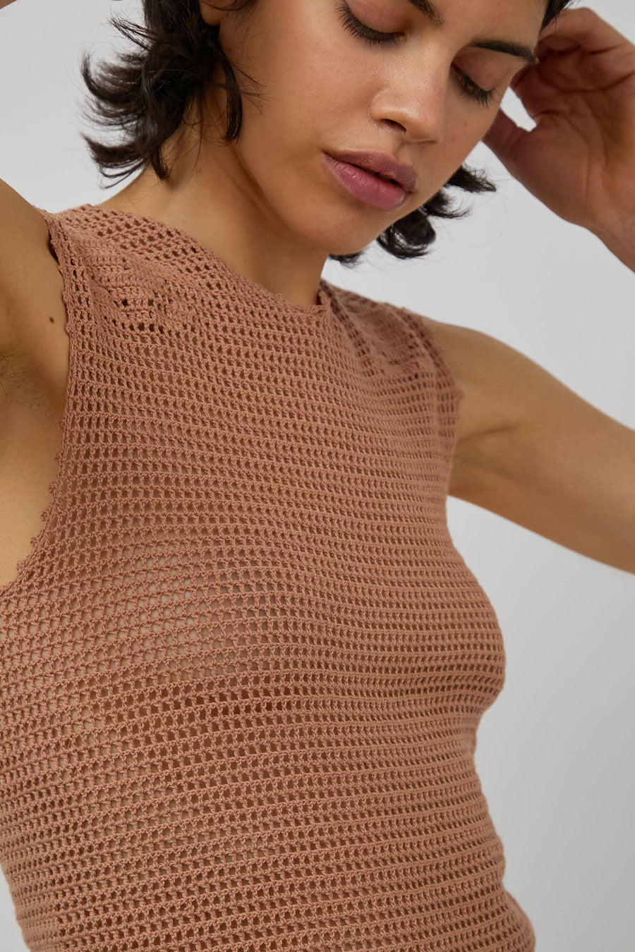 Zii Ropa Nia Vest in Terracotta